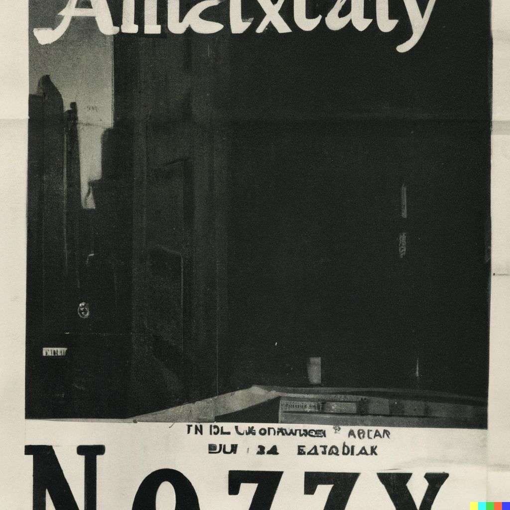 a representation of anxiety, front page of The New York Times, 1960